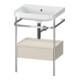 Duravit Meuble vasque Happy D.2 Plus 57,5x49 cm, sans trou, avec siphon, 1 tiroir-1