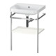 Duravit Meuble vasque Happy D.2 Plus 57,5x49 cm, sans trou, blanc brillant, avec console-1