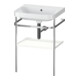 Duravit Meuble vasque Happy D.2 Plus 57,5x49 cm, sans trou, blanc mat, avec console-1
