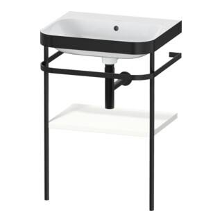 Duravit Meuble vasque Happy D.2 Plus 57,5x49 cm, sans trou, blanc satiné, avec console