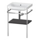Duravit Meuble vasque Happy D.2 Plus 57,5x49 cm, sans trou, graph mat, avec console-1