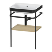 Duravit Meuble vasque Happy D.2 Plus 57,5x49 cm, sans trou robinet, méditerranée, avec console