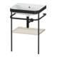 Duravit Meuble vasque Happy D.2 Plus 57,5x49 cm, sans trou robinet, taupe mat, avec console-1