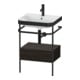 Duravit Meuble vasque Happy D.2 Plus 57,5x49cm, 1 mitigeur, N courbé, avec console, 1 tiroir-1