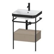 Duravit Meuble vasque Happy D.2 Plus 57,5x49cm, 1 mitigeur, sans console, 1 tiroir