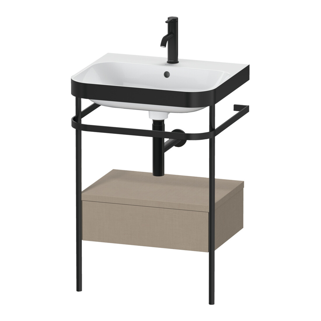 Duravit Meuble vasque Happy D.2 Plus 57,5x49cm, 1 mitigeur, sans console, 1 tiroir