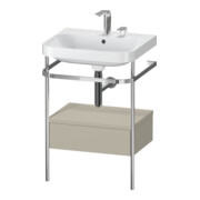 Duravit Meuble vasque Happy D.2 Plus 57,5x49cm, 2 trous, avec console, 1 tiroir