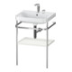 Duravit Meuble vasque Happy D.2 Plus 57,5x49cm, 2 trous, blanc mat, avec console-1