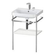 Duravit Meuble vasque Happy D.2 Plus 57,5x49cm, 2 trous, blanc mat, avec console