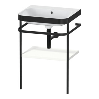 Duravit Meuble vasque Happy D.2 Plus 57,5x49cm, s/ trou robinet, blanc mat, avec console