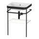Duravit Meuble vasque Happy D.2 Plus 57,5x49cm, s/ trou robinet, blanc mat, avec console-1