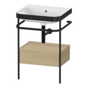 Duravit Meuble vasque Happy D.2 Plus 57,5x49cm, sans trop-plein, avec console, 1 tiroir