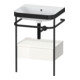 Duravit Meuble vasque Happy D.2 Plus 57,5x49cm, sans trop-plein, blanc, avec console, 1 tiroir-1