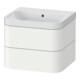Duravit Meuble vasque Happy D.2 Plus 57,5x49cm, sans trou, blanc mat, 2 tiroirs-1