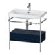 Duravit Meuble vasque Happy D.2 Plus 77,5x49 cm, 1 mitigeur, bleu mat, avec console, 1 tiroir-1