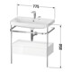 Duravit Meuble vasque Happy D.2 Plus 77,5x49 cm, 1 robinet, blanc mat, avec console, 1 tiroir-4