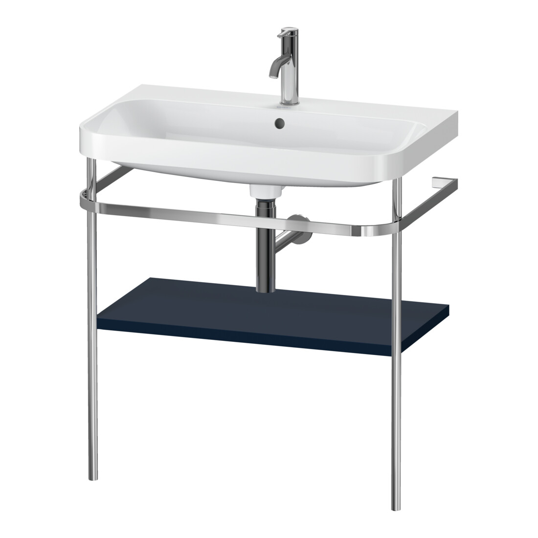 Duravit Meuble vasque Happy D.2 Plus 77,5x49 cm, 1 T, bleu mat, avec console