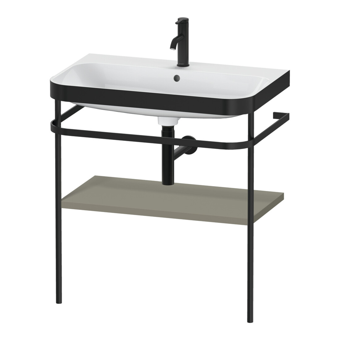 Duravit Meuble vasque Happy D.2 Plus 77,5x49 cm, 1 t-l, st-g s-mat, avec console