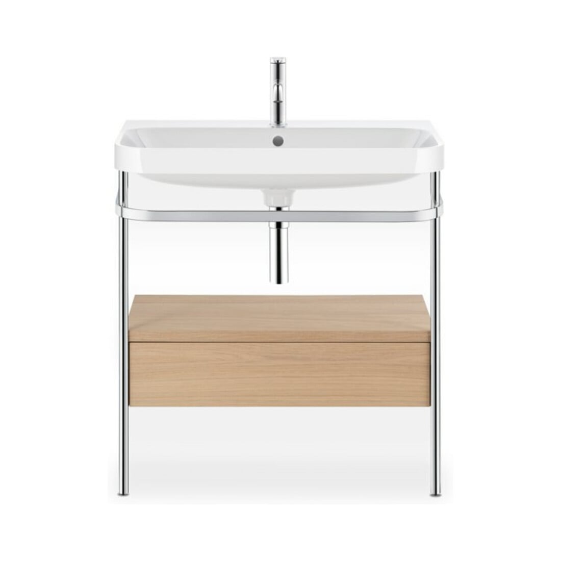 Duravit Meuble vasque Happy D.2 Plus 77,5x49 cm, 1 t, Me E, avec console, 1 tiroir