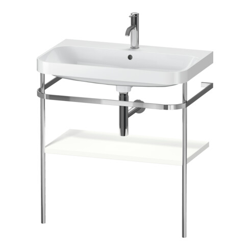 Duravit Meuble vasque Happy D.2 Plus 77,5x49 cm, 1 trou, blanc mat, avec console