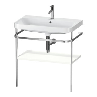 Duravit Meuble vasque Happy D.2 Plus 77,5x49 cm, 1 trou, blanc mat, avec console