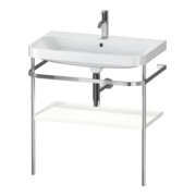 Duravit Meuble vasque Happy D.2 Plus 77,5x49 cm, 1 trou, blanc mat, avec console