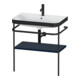 Duravit Meuble vasque Happy D.2 Plus 77,5x49 cm, 1 trou, bleu mat, avec console-1