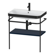 Duravit Meuble vasque Happy D.2 Plus 77,5x49 cm, 1 trou, bleu mat, avec console