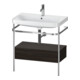 Duravit Meuble vasque Happy D.2 Plus 77,5x49 cm, 1 trou, N brossé, avec console, 1 tiroir-1