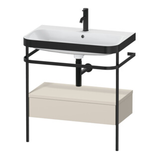 Duravit Meuble vasque Happy D.2 Plus 77,5x49 cm, 1 trou robinet, avec console, 1 tiroir
