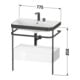 Duravit Meuble vasque Happy D.2 Plus 77,5x49 cm, 1 trou robinet, avec console, 1 tiroir