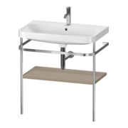 Duravit Meuble vasque Happy D.2 Plus 77,5x49 cm, 1 trou robinet, blanc, avec console métal