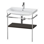 Duravit Meuble vasque Happy D.2 Plus 77,5x49 cm, 1 trou robinet, noyer, avec console