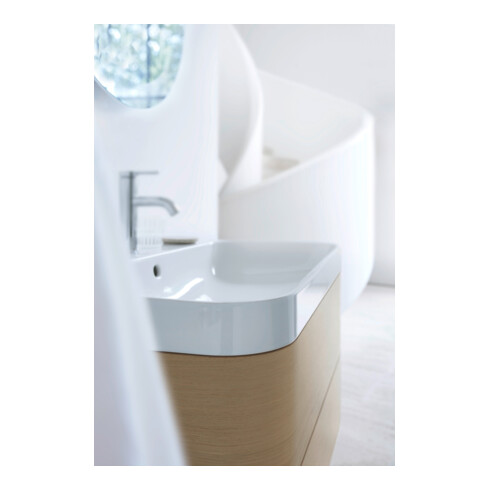 Duravit Meuble vasque Happy D.2 Plus 77,5x49 cm, 1 trou robinet, œil méditerranéen, 2 tiroirs