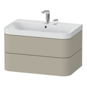 Duravit Meuble vasque Happy D.2 Plus 77,5x49 cm, 2 TLD, Taupe mat, 2 tiroirs