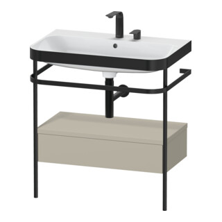 Duravit Meuble vasque Happy D.2 Plus 77,5x49 cm, 2 trous, avec console, 1 tiroir