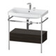 Duravit Meuble vasque Happy D.2 Plus 77,5x49 cm, 2 trous, blanc mat, avec console, 1 tiroir-1