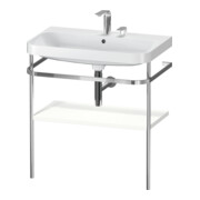 Duravit Meuble vasque Happy D.2 Plus 77,5x49 cm, 2 trous, blanc mat, avec console