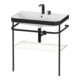 Duravit Meuble vasque Happy D.2 Plus 77,5x49 cm, 2 trous, blanc mat, avec console-1