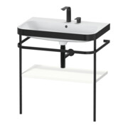 Duravit Meuble vasque Happy D.2 Plus 77,5x49 cm, 2 trous, blanc mat, avec console
