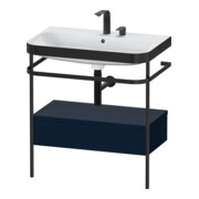 Duravit Meuble vasque Happy D.2 Plus 77,5x49 cm, 2 trous, bleu mat, avec console, 1 tiroir