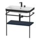 Duravit Meuble vasque Happy D.2 Plus 77,5x49 cm, 2 trous, bleu mat, avec console-1