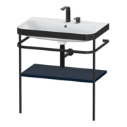Duravit Meuble vasque Happy D.2 Plus 77,5x49 cm, 2 trous, bleu mat, avec console