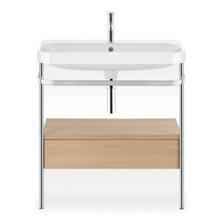 Duravit Meuble vasque Happy D.2 Plus 77,5x49 cm, 2 trous, Me E, avec console, 1 tiroir