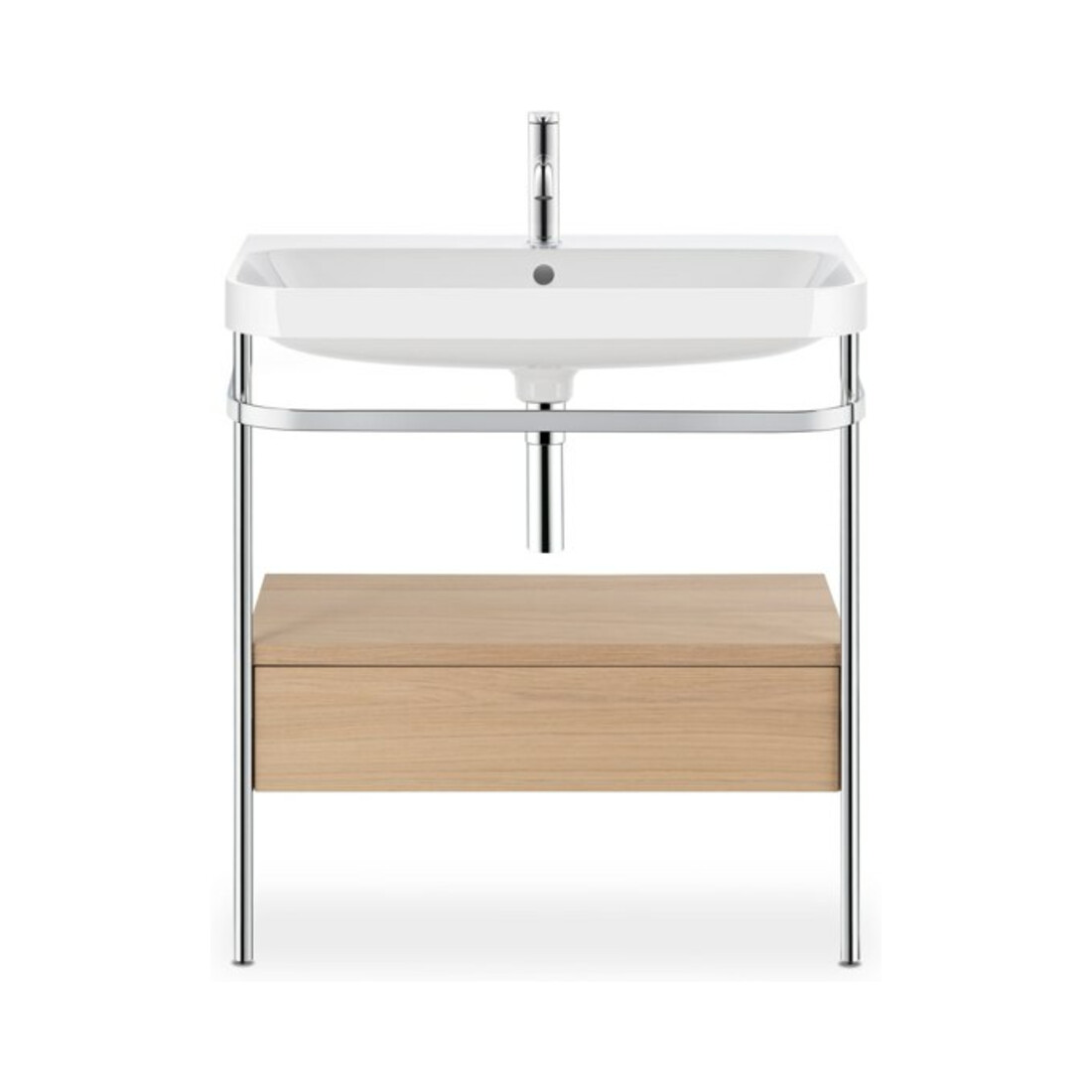Duravit Meuble vasque Happy D.2 Plus 77,5x49 cm, 2 trous, Me E, avec console, 1 tiroir