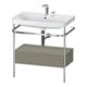 Duravit Meuble vasque Happy D.2 Plus 77,5x49 cm, 2 trous, mitigeur, avec console, 1 tiroir-1