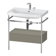 Duravit Meuble vasque Happy D.2 Plus 77,5x49 cm, 2 trous, mitigeur, avec console, 1 tiroir