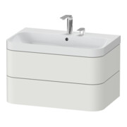 Duravit Meuble vasque Happy D.2 Plus 77,5x49 cm, 2 trous, noir mat, 2 tiroirs