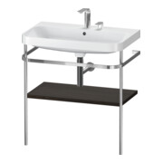 Duravit Meuble vasque Happy D.2 Plus 77,5x49 cm, 2 trous, noyer, avec console