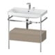 Duravit Meuble vasque Happy D.2 Plus 77,5x49 cm, 2 trous, sans console, 1 tiroir-1